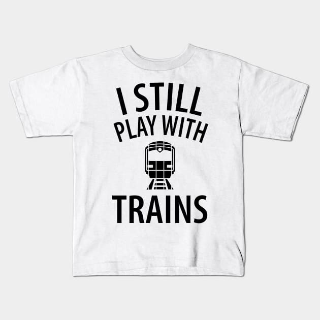 train railwayman trains driver Kids T-Shirt by Johnny_Sk3tch